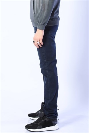 Erkek Slim Fit  Normal Bel Pantolon New milano 619-08 Dark BlueErkek Slim Fit  Normal Bel Pantolon New milano 619-08 Dark Blue