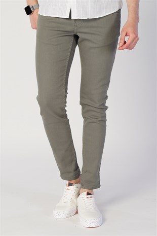 Erkek Slim Fit  Normal Bel Pantolon Gabon 540 gab K.OLIVEErkek Slim Fit  Normal Bel Pantolon Gabon 540 gab K.OLIVE
