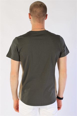 Erkek Slim Fit   Tshirt Ets 2051 HAKİErkek Slim Fit   Tshirt Ets 2051 HAKİ